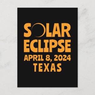 太陽のEclipse 2024テキサス州 ポストカード