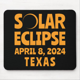 太陽のEclipse 2024テキサス州 マウスパッド
