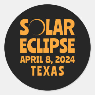 太陽のEclipse 2024テキサス州 ラウンドシール