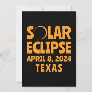 太陽のEclipse 2024テキサス州 招待状
