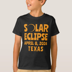 太陽のEclipse 2024テキサス州 Tシャツ
