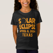 太陽のEclipse 2024テキサス州 Tシャツ (正面)