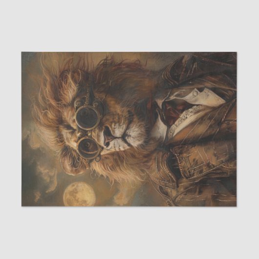 太陽のEclipse 2024ライオン 薄葉紙 (正面)