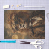 太陽のEclipse 2024ライオン 薄葉紙 (クラフト)