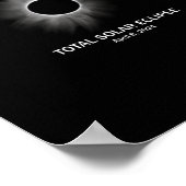 太陽のEclipse 2024全日食 ポスター (角)