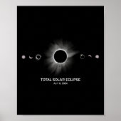 太陽のEclipse 2024全日食 ポスター (正面)