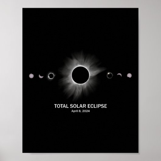 太陽のEclipse 2024全日食 ポスター (正面)