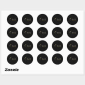 太陽のEclipse 2024州テキサス州総太陽の食 ラウンドシール (シート)