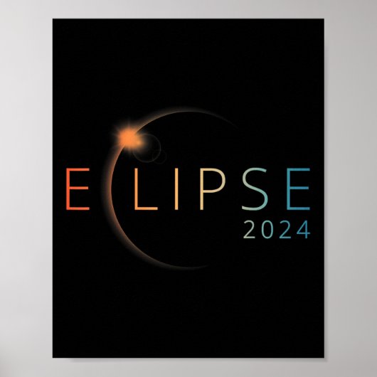 太陽のEclipse 2024総太陽のEclipse 4.08.24 ポスター (正面)