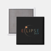 太陽のEclipse 2024総太陽のEclipse 4.08.24 マグネット (正面/裏面)