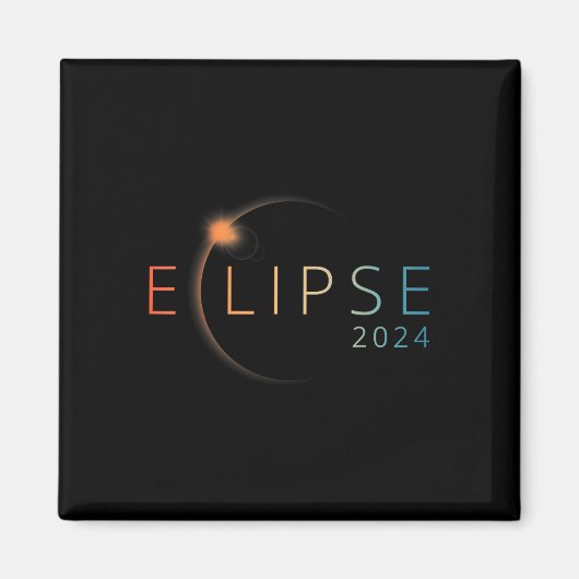 太陽のEclipse 2024総太陽のEclipse 4.08.24 マグネット (正面)