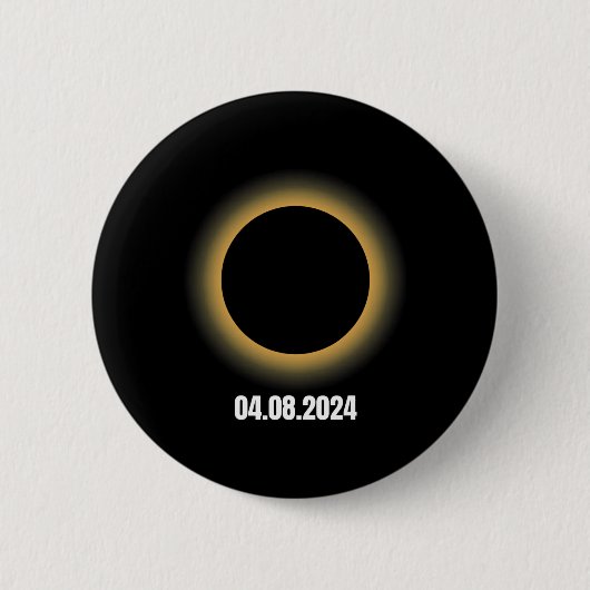 太陽のEclipse 2024総太陽のEclipse 4.08.24 缶バッジ (正面)