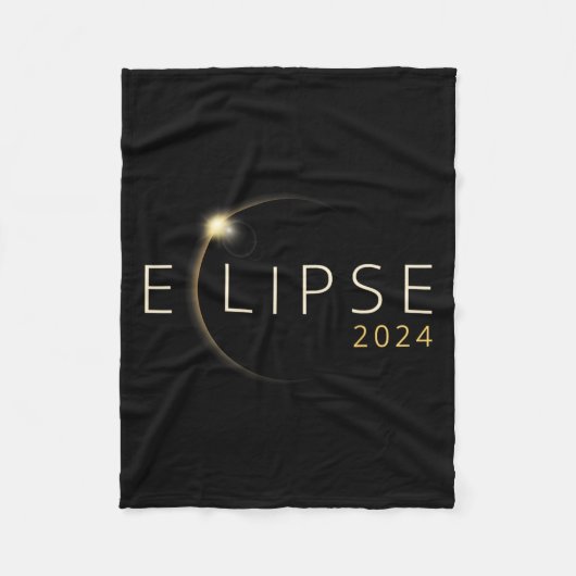 太陽のEclipse 2024総太陽のEclipse 4.08.24 1 フリースブランケット (正面)