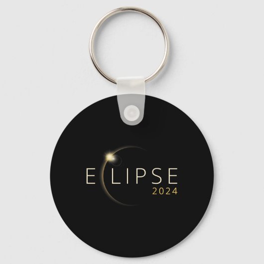 太陽のEclipse 2024総太陽のEclipse 4.08.24 5 キーホルダー (正面)