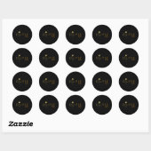 太陽のEclipse 2024総太陽のEclipse 4.08.24 5 ラウンドシール (シート)