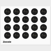 太陽のEclipse 2024総太陽のEclipse 4.08.24 5 ラウンドシール (シート)