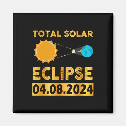 太陽のEclipse 2024総太陽のEclipse 4.08.24 7 マグネット (正面)