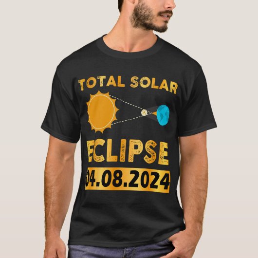 太陽のEclipse 2024総太陽のEclipse 4.08.24 7 Tシャツ (正面)