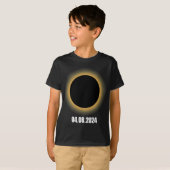 太陽のEclipse 2024総太陽のEclipse 4.08.24 Tシャツ (正面フル)