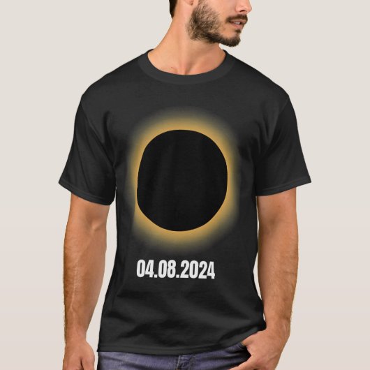 太陽のEclipse 2024総太陽のEclipse 4.08.24 Tシャツ (正面)