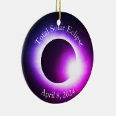 太陽のeclipse 2024、4月8日 セラミックオーナメント (右)