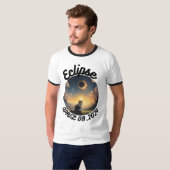 太陽のEclipse,2024 Cat Weak Glasseを太陽の装着 Tシャツ (正面フル)