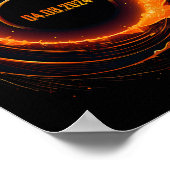 太陽のEclipse 2024 Total Sun Eclipse ポスター (角)