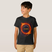 太陽のEclipse 2024 Total Sun Eclipse Tシャツ (正面フル)