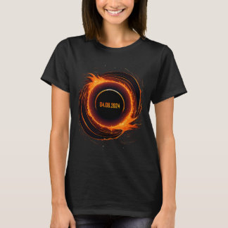 太陽のEclipse 2024 Total Sun Eclipse Tシャツ