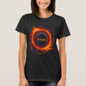 太陽のEclipse 2024 Total Sun Eclipse Tシャツ (正面)