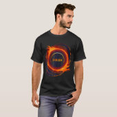 太陽のEclipse 2024 Total Sun Eclipse Tシャツ (正面フル)