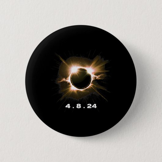 太陽のEclipse 4.8.24トータリティイベント2024お土産 缶バッジ (正面)
