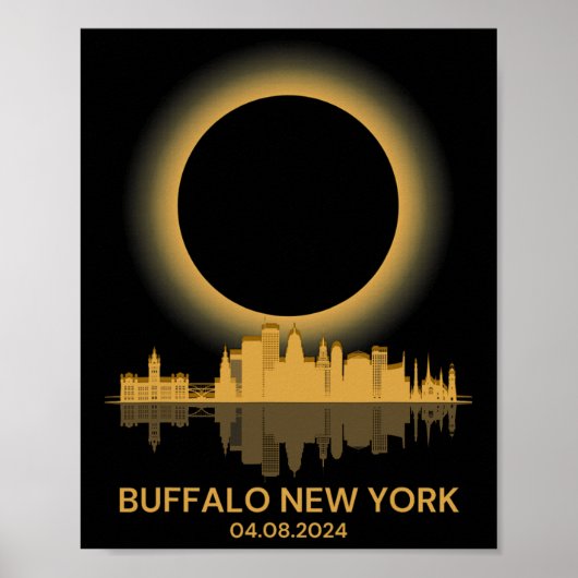 太陽のEclipse Buffalo New Yorkお土産トータリティ ポスター (正面)