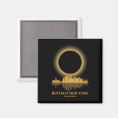 太陽のEclipse Buffalo New Yorkお土産トータリティ マグネット (正面/裏面)