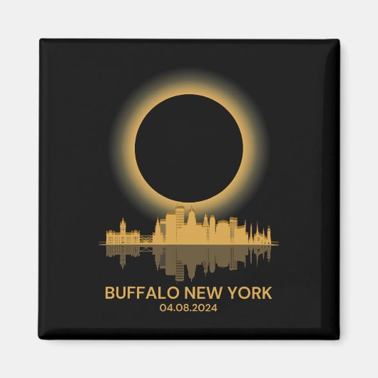 太陽のEclipse Buffalo New Yorkお土産トータリティ マグネット (正面)