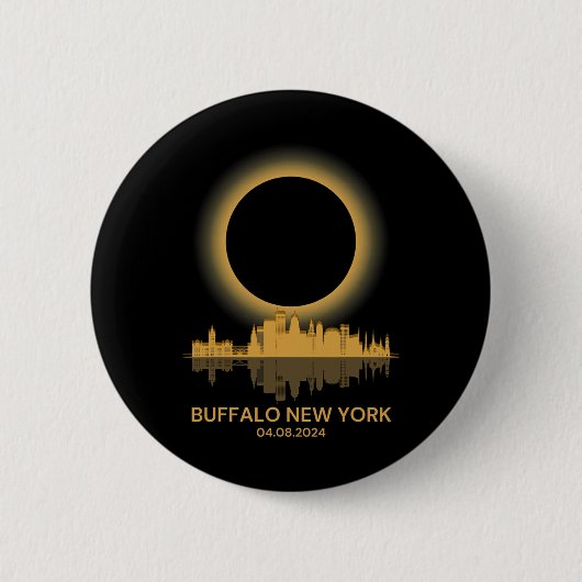 太陽のEclipse Buffalo New Yorkお土産トータリティ 缶バッジ (正面)