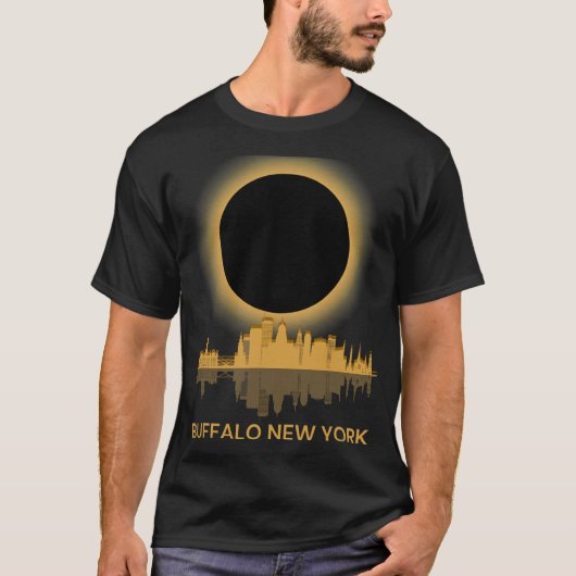太陽のEclipse Buffalo New Yorkお土産トータリティ Tシャツ (正面)