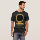 太陽のEclipse Buffalo New Yorkお土産トータリティ Tシャツ (正面フル)