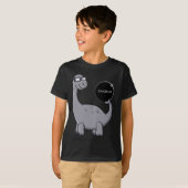太陽のEclipse Dino 04.08.2024おもしろい幼児ボーイズGir Tシャツ (正面フル)
