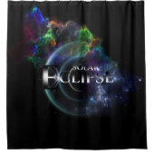 太陽のEclipse Fractal Art Spacescape シャワーカーテン (正面)