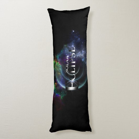 太陽のEclipse Fractal Art Spacescape ボディピロー (裏面 (縦))