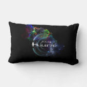 太陽のEclipse Fractal Art Spacescape ランバークッション (裏面)