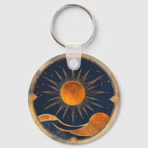 太陽のEclipse Graphic Artの追加文字カスタムイベント キーホルダー