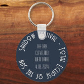 太陽のEclipse Graphic Artの追加文字カスタムイベント キーホルダー (裏面)