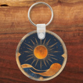 太陽のEclipse Graphic Artの追加文字カスタムイベント キーホルダー (正面)