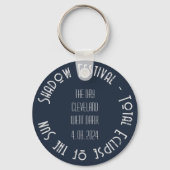 太陽のEclipse Graphic Artの追加文字カスタムイベント キーホルダー (裏面)