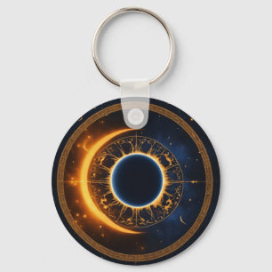 太陽のEclipse Graphic Artの追加文字カスタムイベント キーホルダー