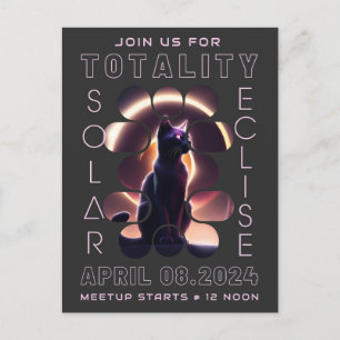 太陽のEclipse Meetup 2024 招待状はがき インビテーションポストカード