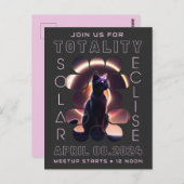 太陽のEclipse Meetup 2024 |招待状はがき ポストカード (正面/裏面)