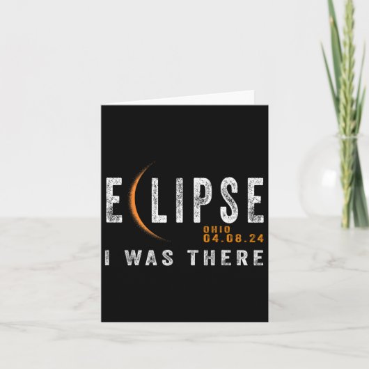 太陽のEclipse Ohio Iは皆既日食 カード (正面)